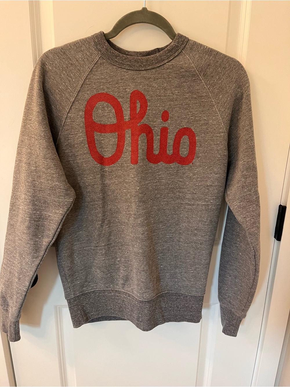 HOMAGE Gray Crewneck Sweatshirt with Red "Ohio" Script